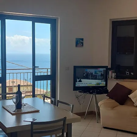 Balcony-golfo Di Gioia-sunsetviews-authenticitaly Lejlighed