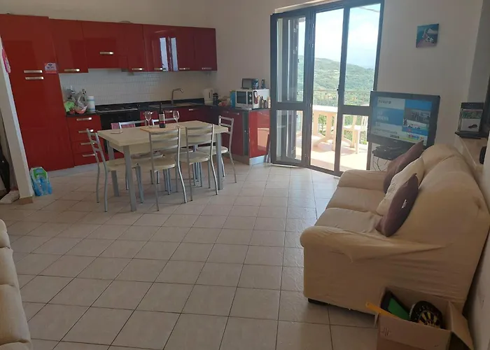 Balcony-golfo Di Gioia-sunsetviews-authenticitaly דירה Joppolo